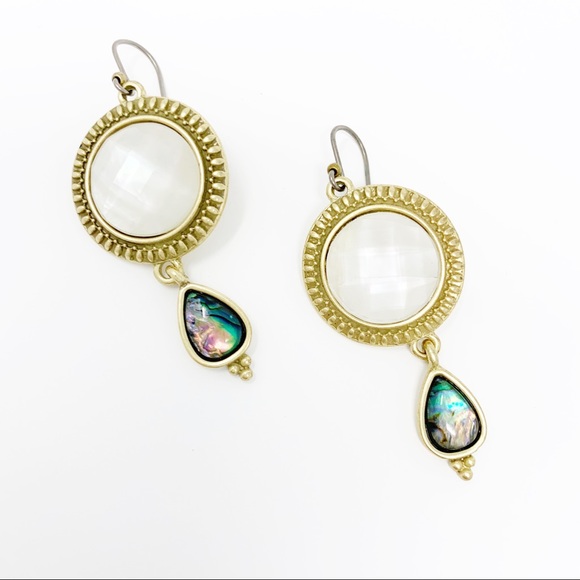 Lucky Brand Jewelry - Lucky Brand Abalone Drop Earrings Boho Jewelery